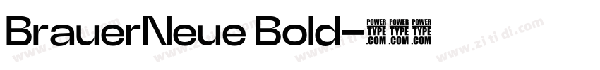 BrauerNeue Bold字体转换